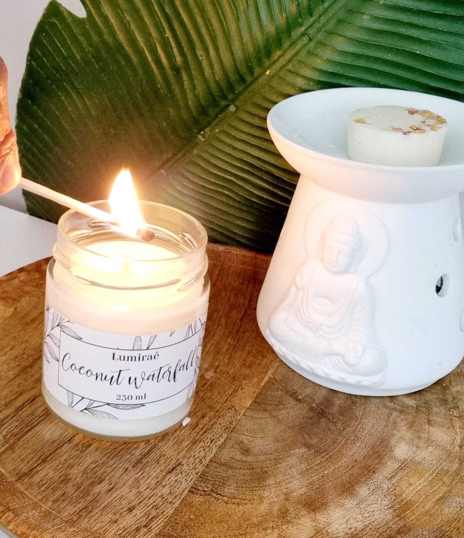Coconut Waterfall Candle With Soy Wax Etsy UK
