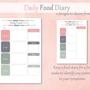 Food Allergy Planner Food Diary Printable Allergy Diary - Etsy UK