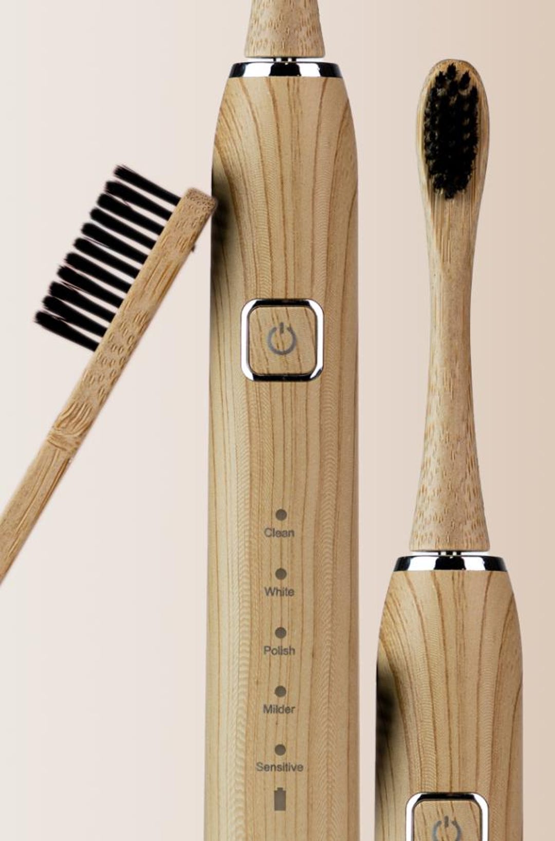 Eco Friendly Bamboo Electric Toothbrush| 4-pack Compostable Toothbrush ...