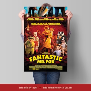 Fantastic Mr. Fox Movie Poster - Wes Anderson movie - Wall decor - Movie poster gallery - interior decor