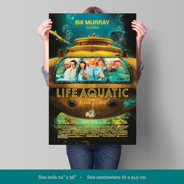 The Life Aquatic with Steve Zissou Movie Poster - fine art - cinema poster