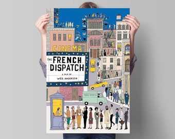 French Dispatch Poster - Wes Anderson Film Premium Poster - Kino
