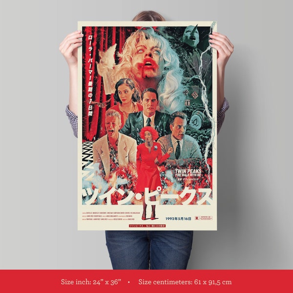 Twin Peaks - Fire walk with me - David Lynch Movie Poster Japanese Print