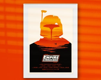 Das Imperium schlägt zurück 1980 – George Lucas Film Premium-Poster – Alternative – Heimdekor-Design