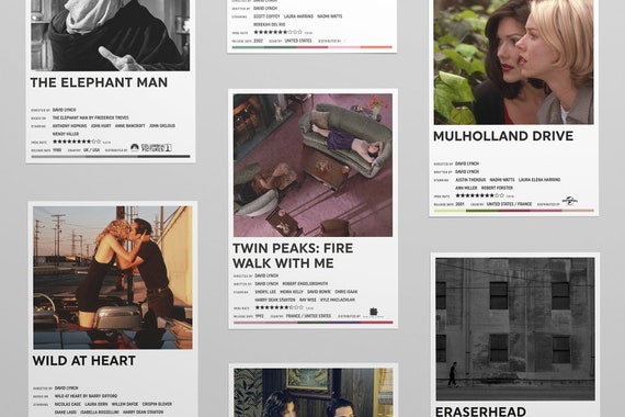 David Lynch Mini Movie Poster Collection - Etsy David Lynch Mini Movie Poster Collection - Etsy
