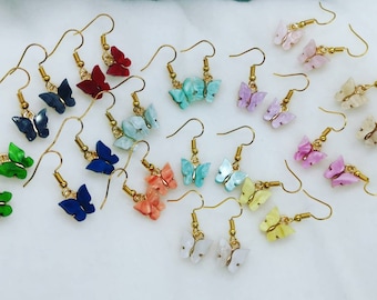 ILUE Ohrringe Gold Leo Antik Acryl Ohrhänger Mode Blogger Animal Print Geschenk♥