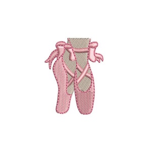 Ballet Slippers, Ballet Shoes Machine Embroidery Design