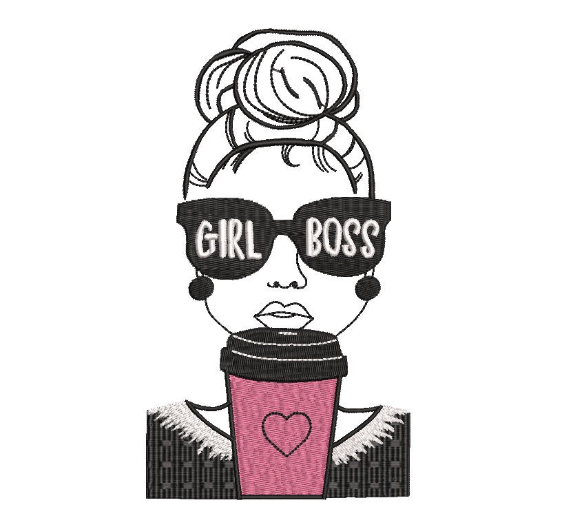 Girl Boss Woman Boss Lady Boss Machine Embroidery Design | Etsy