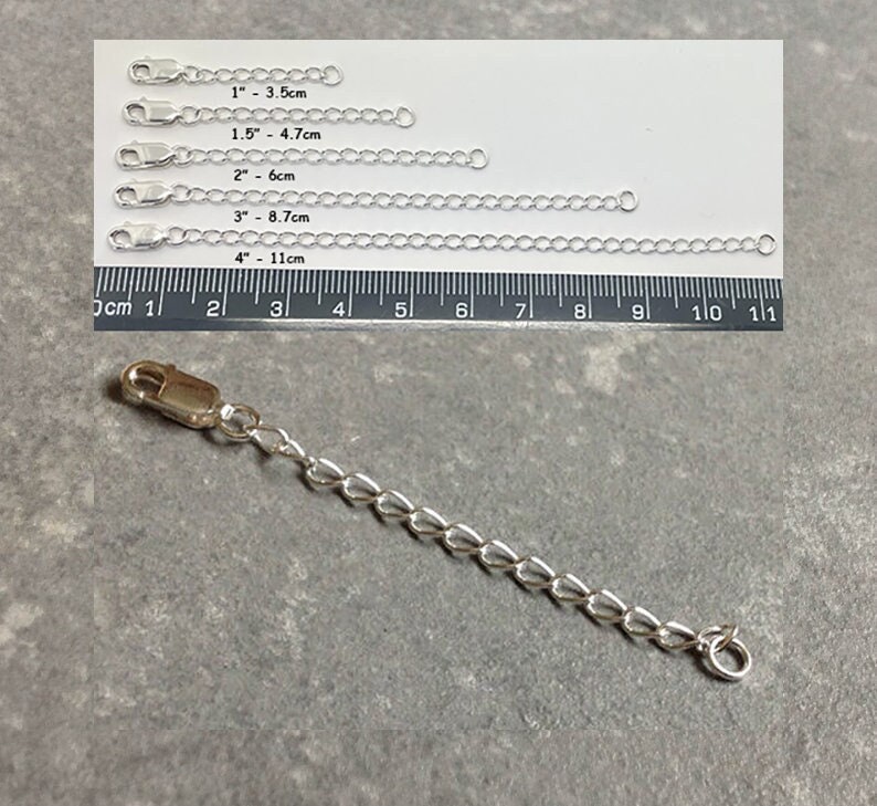 BULK 20 Stainless Steel Extender Silver Tone Link 2 Chains F420 