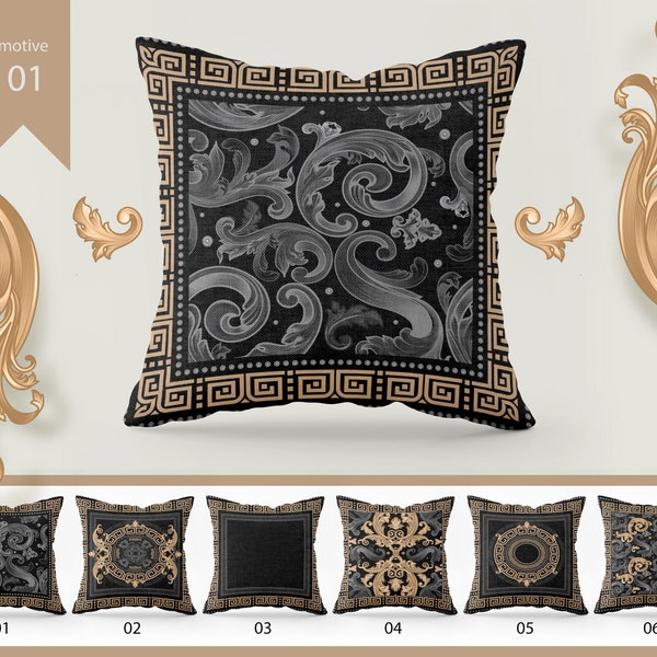 Pillow Covers • Exclusive Baroque Retro design  • Art Gift • Living Room Decor • design pillow case • 16x16, 18x18, 20x20, 22x22, 31x31