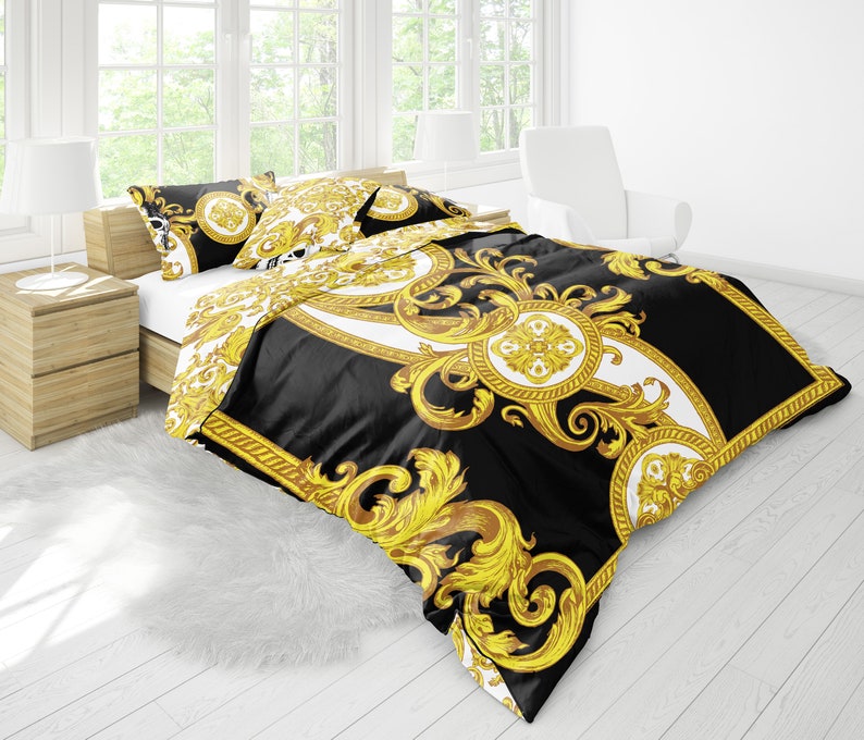 Baroque hand-drawing Personalised Romantic design Bedding set • 2 sided printed design • Cotton • microfiber • AU, EU, USA, queen, king 