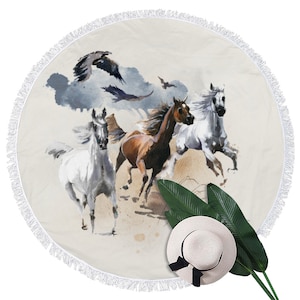 Beach towel &quot;Wild horses&quot;