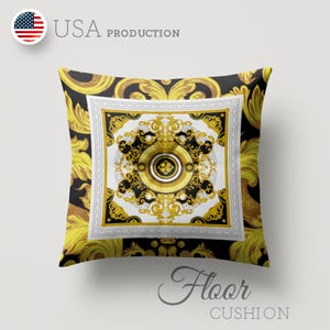 Floor Cushion Floor Pillow Floor seating Large Tufted Cushion for Home, Hotels, Restaurants, Not mass-produced – Exclusive home decor piece