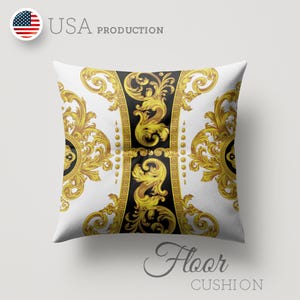 Floor Cushion Floor Pillow Floor seating Large Tufted Cushion for Home, Hotels, Restaurants, Not mass-produced – Exclusive home decor piece