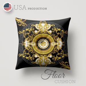Floor Cushion Floor Pillow Floor seating Large Tufted Cushion for Home, Hotels, Restaurants, Not mass-produced – Exclusive home decor piece
