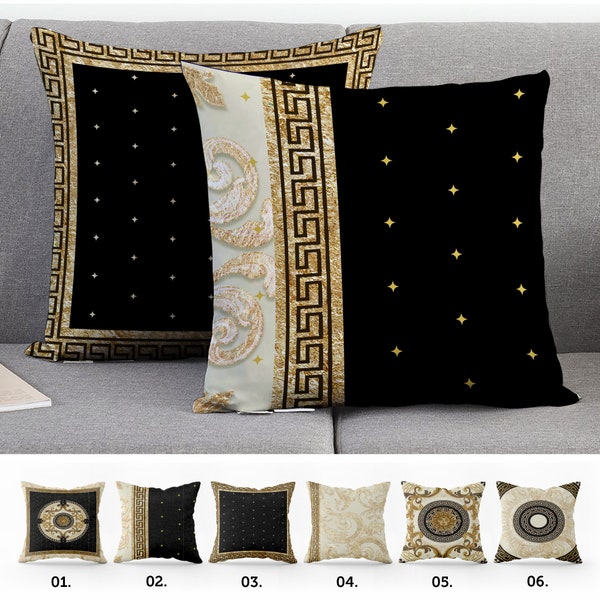 Exclusive Baroque Retro Gold-Black design Pillow Covers • Art Gift • Living Room Decor • pillow cover • 16x16, 18x18, 20x20, 22x22, 31x31