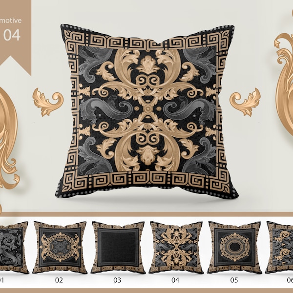 Pillow Covers • Exclusive Baroque Retro design  • Art Gift • Living Room Decor • design pillow case • 16x16, 18x18, 20x20, 22x22, 31x31