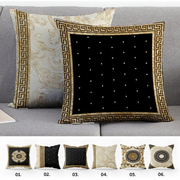 Exclusive Baroque Retro Gold-Black design Pillow Covers • Art Gift • Living Room Decor • pillow cover • 16x16, 18x18, 20x20, 22x22, 31x31