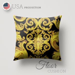 Floor Cushion Floor Pillow Floor seating Large Tufted Cushion for Home, Hotels, Restaurants, Not mass-produced – Exclusive home decor piece