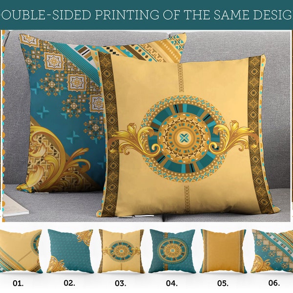 Exclusive Baroque Retro geometric design Pillow Covers • Art Gift • Living Room Decor • design sham cover • 16x16, 18x18, 20x20, 22x22