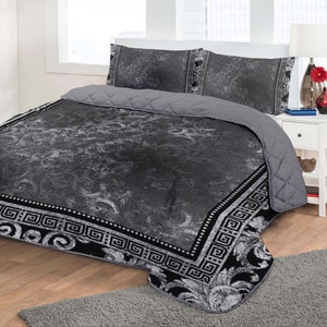 Quilted Bedspread set – Not mass-produced – Exclusive home decor piece | Custom Bed Cover | Soft Diamond-Stitched Blanket | custom quilt set