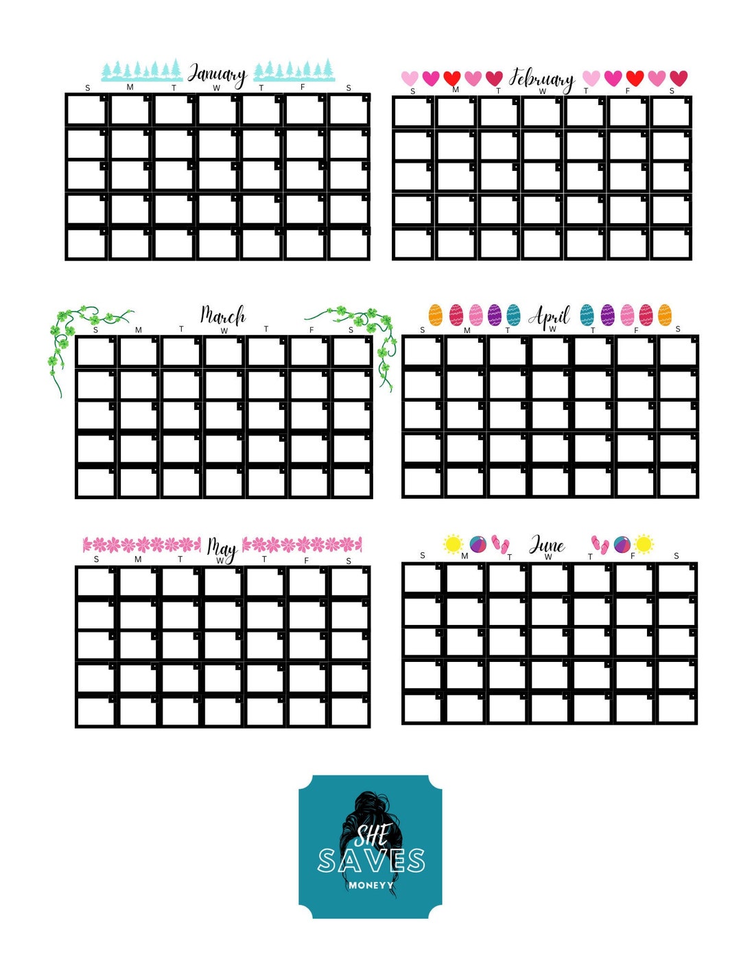 editable-12-month-calendar-diy-calendar-printable-seasonal-etsy