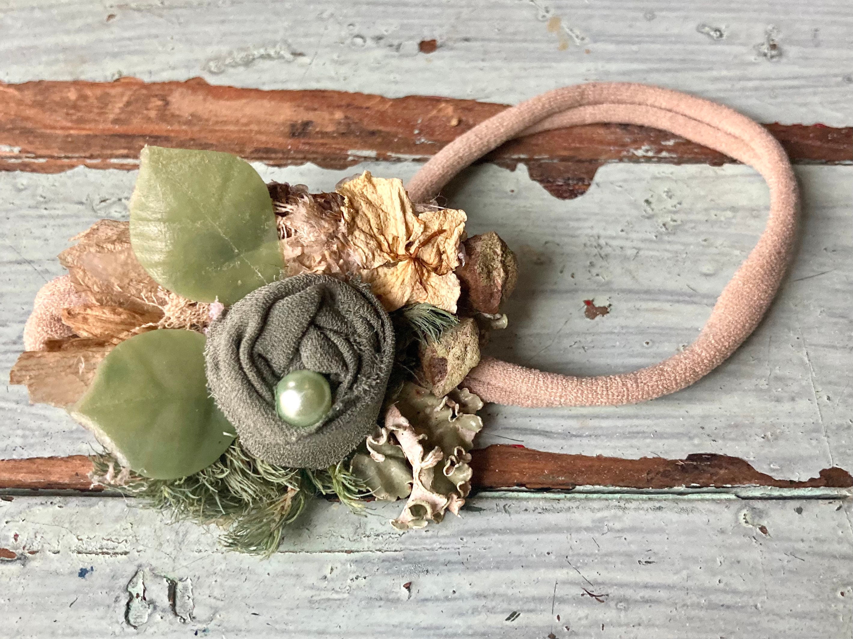 Sage Green Moss Green Floral Newborn Headband Baby Etsy