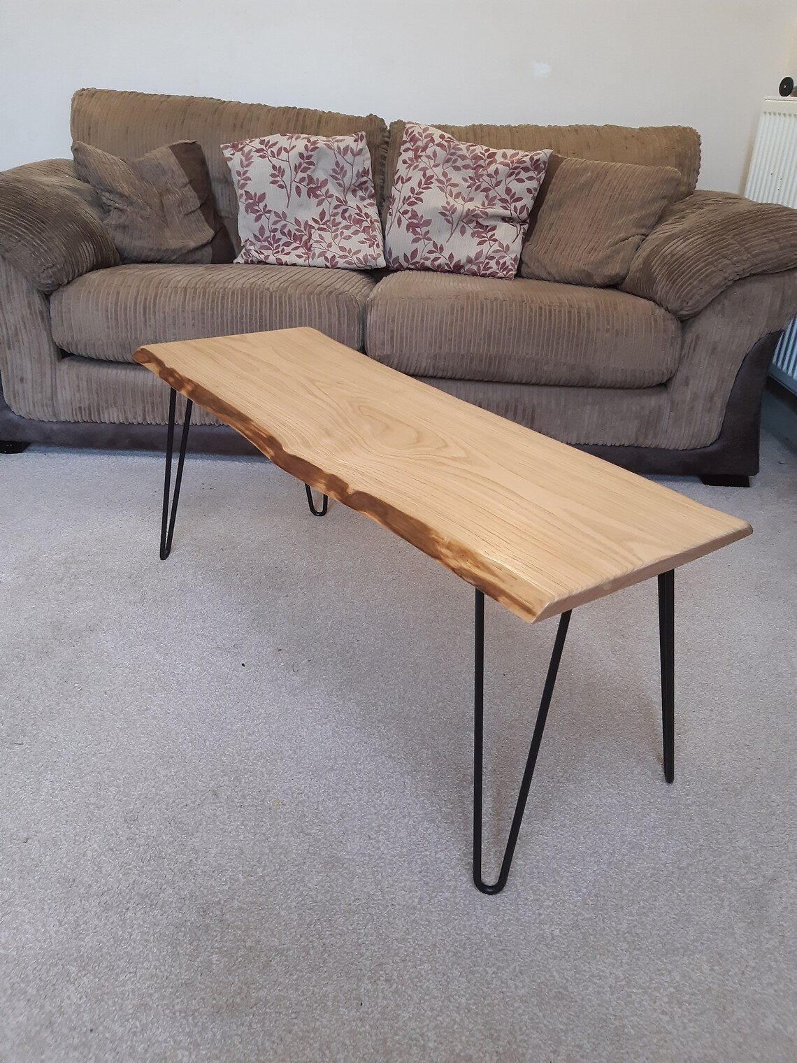 Rustic Live edge Wooden coffee table Bespoke Natural Etsy
