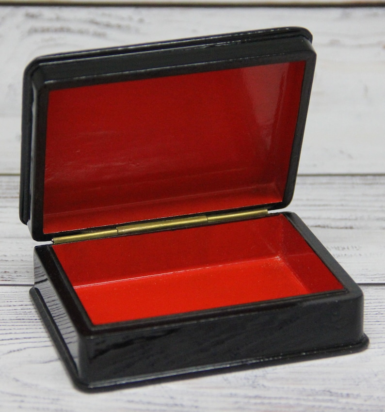 Troyka Handmade Russian Lacquer Box Gift Box Home decor Fedoskino Art Painting School Jewelry Box
