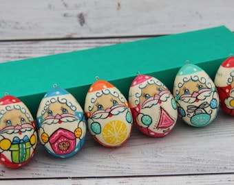 Wooden Christmas Tree Ornaments Hand Painted Handmade Christmas Gift Wooden Christmas Decorations Home Decor