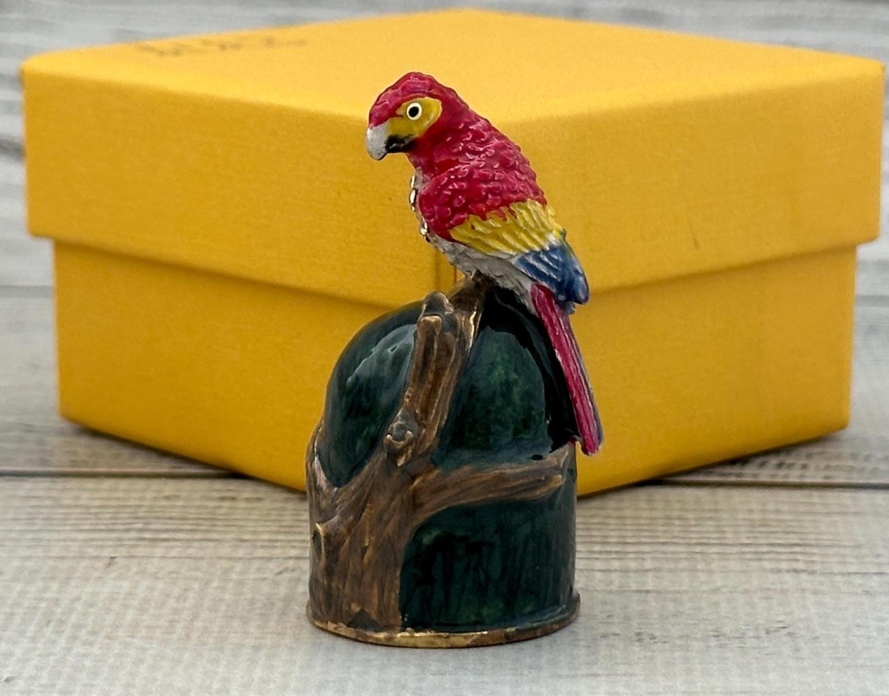 Swarovski Crystal Parrot Figurine - Etsy