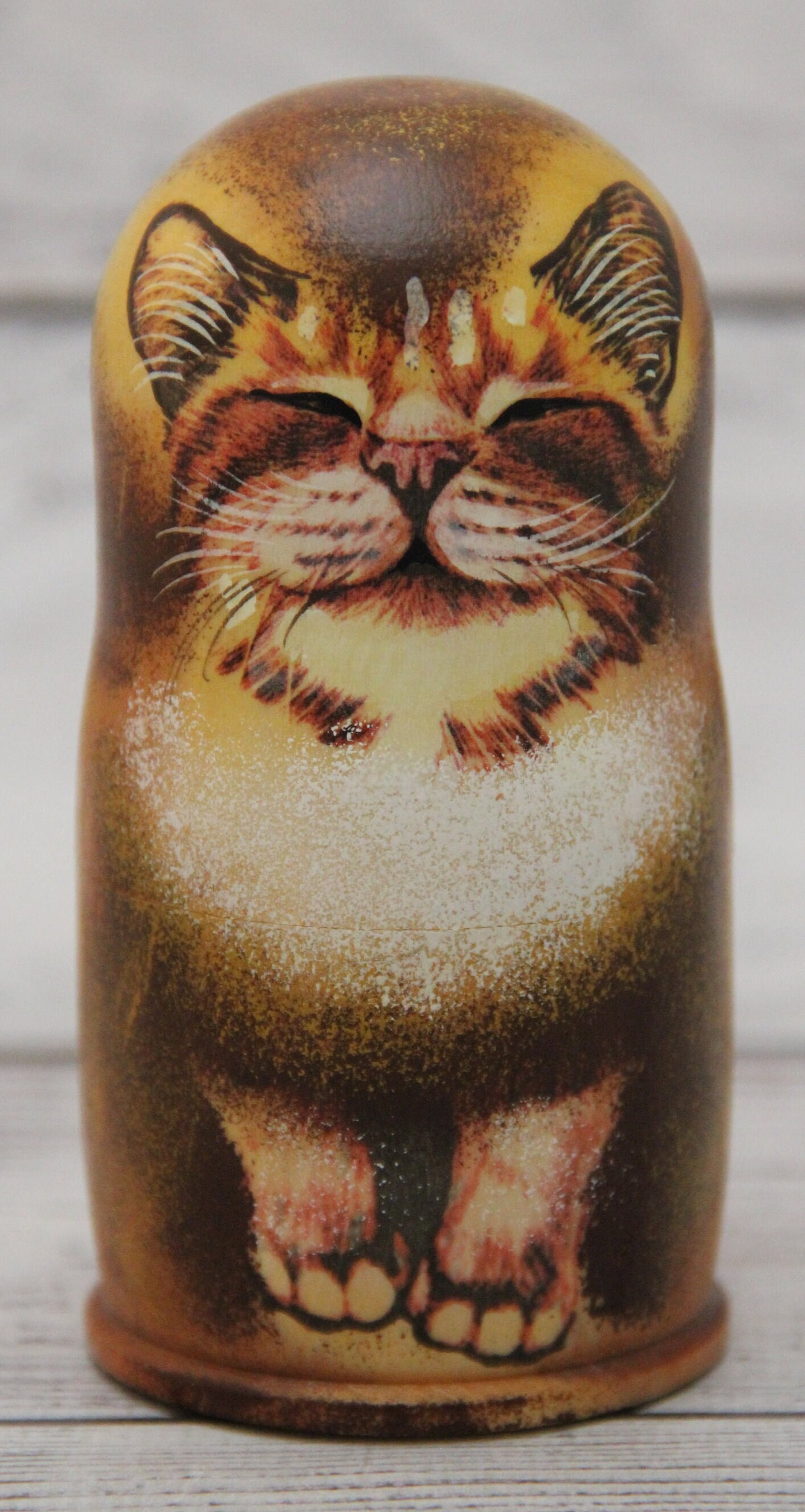 Cats Family Russian Nesting Doll 4.13'' or 10.5 cm Etsy