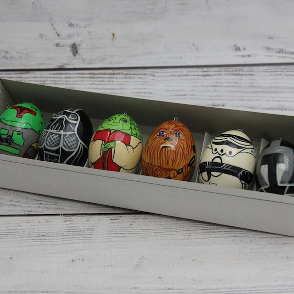 Hand Painted Wood Christmas Tree Ornaments Handmade Christmas Gift Wooden Christmas Decorations Home Decor MADE IN UKRAINE