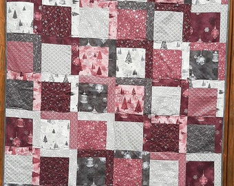 Patchworkdecke Quilt Weihnachtsquilt Couverture de Noël