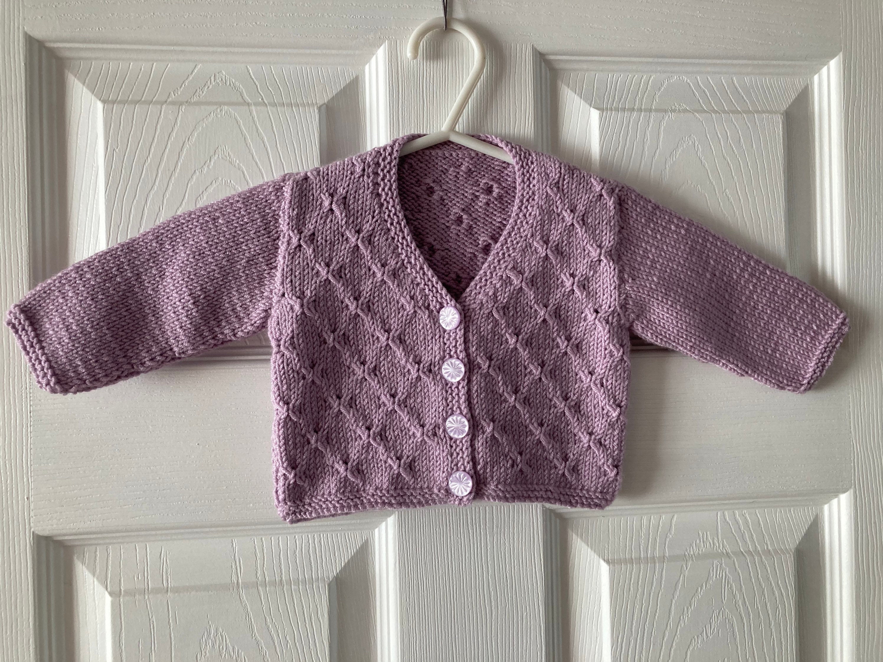 Handknitted Baby Cardigan 03 Months Etsy UK