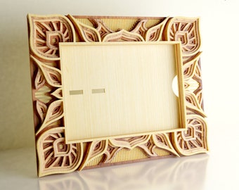 Multilayer Photo Frame F-09 DXF File/ Wall Décor/ CNC Files/ SVG Files for laser cutting/ Marco de fotos/ Mandala dxf