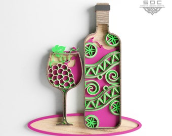 Download Mandala Wine Svg Etsy