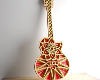 Download Guitar Svg Mandala Etsy