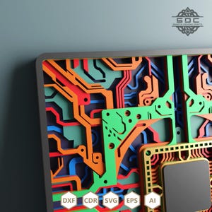 Buy Binary Bloom Mandala Dxf File, Laser Cut File, Wood Cutting File ...