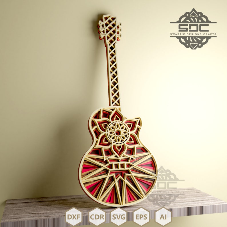 Free Free Layered Guitar Svg 477 SVG PNG EPS DXF File