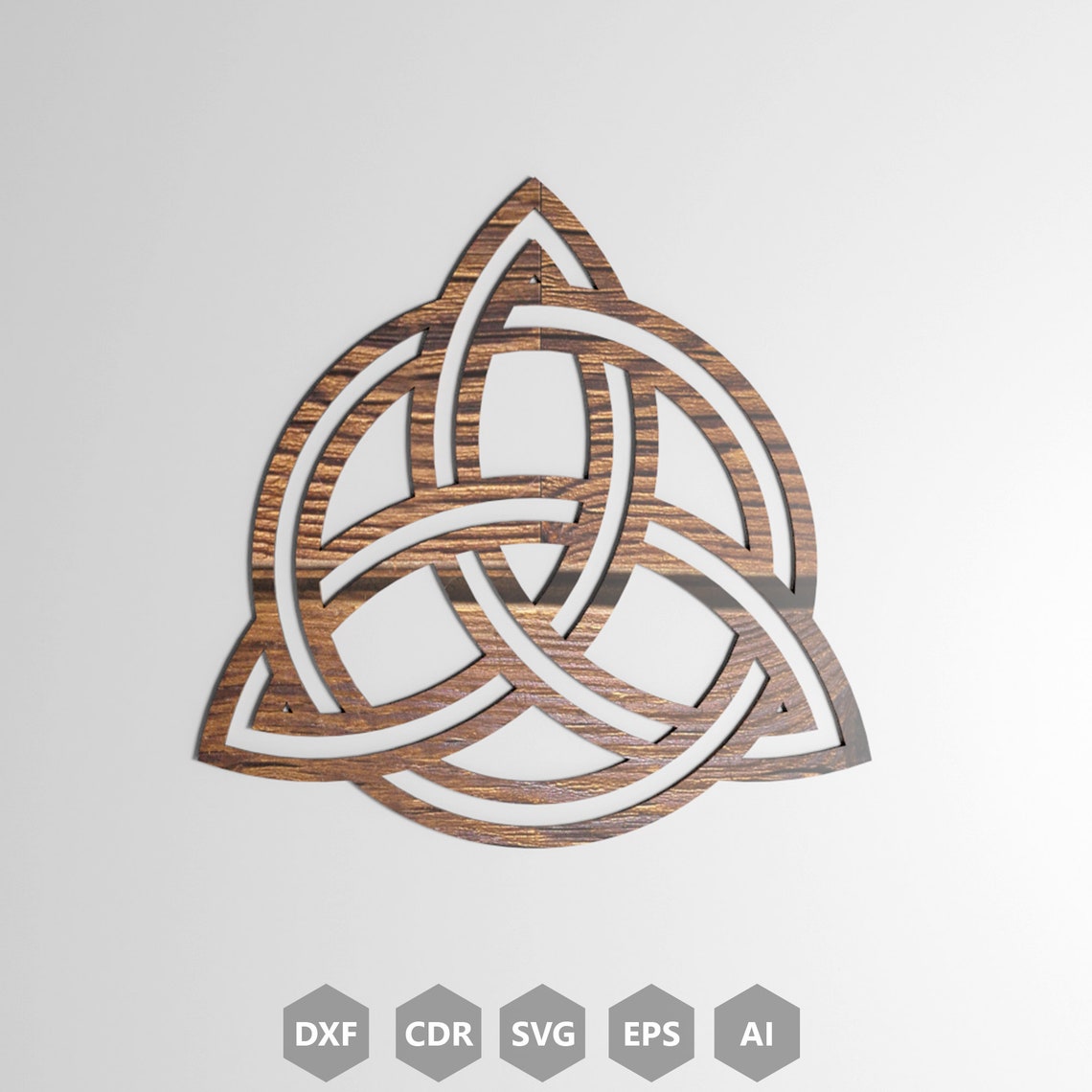 Celtic Knot Symbol Dxf File Svg Template For Laser Cutting Cnc Etsy