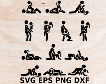 Sexuelle Positionen SVG, EPS, PNG, dxf, Kamasutra Bundle svg, Fuck Position...