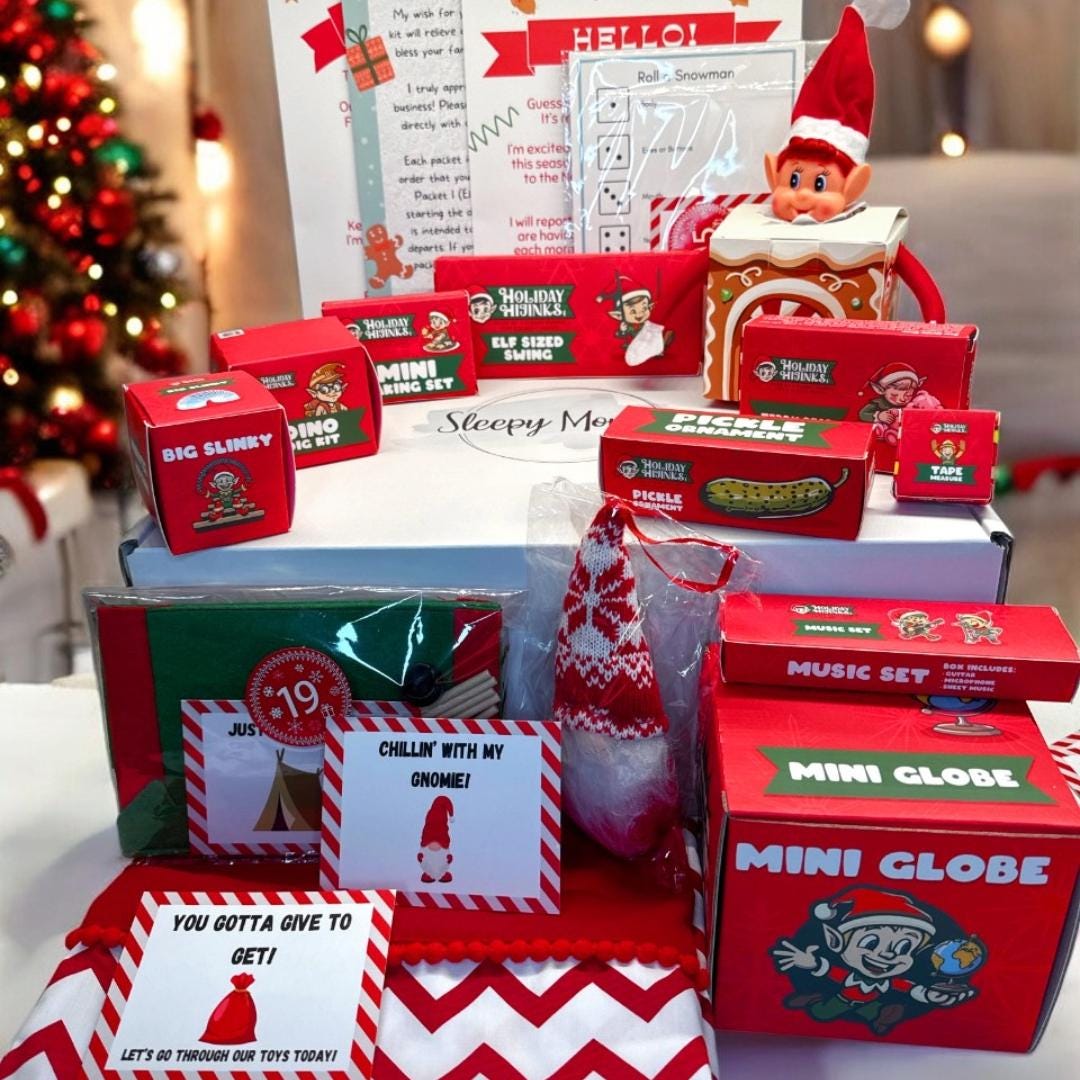 Elf Kit 30 Days, Elf Kit 24 Days, Elf Kit 2023 for Toddlers, Elf Kit 12 Days, Elf Kit for Older Kids, Elf Kit for 2 Elves, Elf Kit for 3