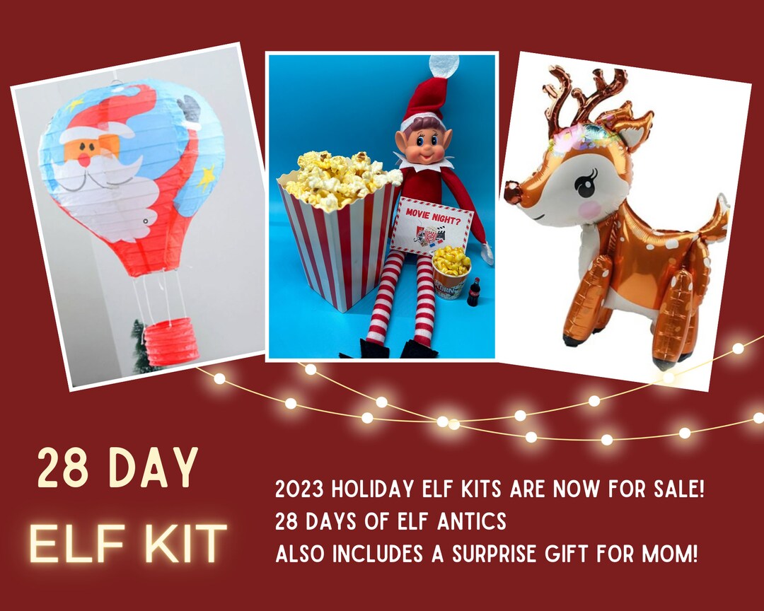 Elf Kit Elf Letter Elf Accessories Kit 28 Days Christmas Etsy