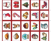 Christmas Bingo Card, Christmas Bingo Activity Cards, Printable Christmas Bingo, Christmas Coloring Pages for Kids, Christmas Digital
