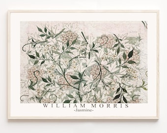William Morris Botanical Print, Art Nouveau Exhibition Poster (Digital Download)