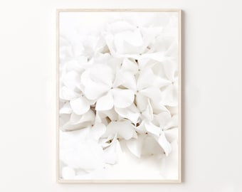 Neutral white floral print,blossom print,White flower,neutral tones,white print,bedroom wall Decor,digital download,cherry blossom art print