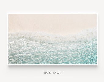Coastal Beach Waves Samsung Frame TV Art (Digital Download)