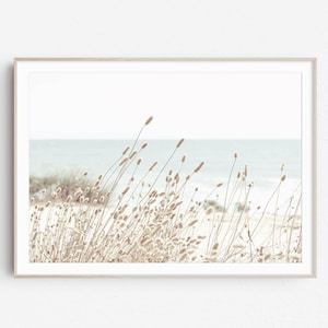 Beachy wall art,Neutral beach prints,beach grass print ,coastal print, Wall Decor,Minimalist print, digital Download,dried grass print