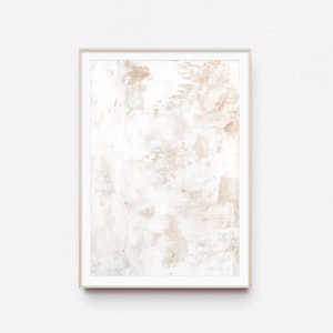 Arte murale Wabi Sabi, stampa astratta toni neutri, download digitale, stampa beige e crema, poster di grandi dimensioni, arte murale beige tenue, arte murale orizzontale